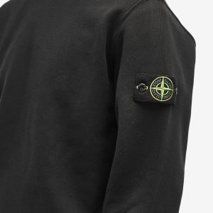 Stone Island Diagonal Fleece Old Effect Crew Neck Sweatshirt