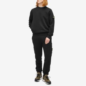 Stone Island Diagonal Fleece Old Effect Crew Neck Sweatshirt