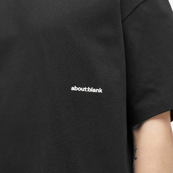 about:blank Box Logo T-Shirt