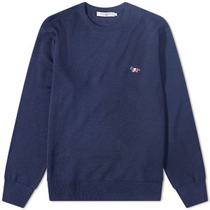 Maison Kitsuné Tricolor Fox Patch Classic Knit