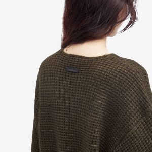 Fear of God ESSENTIALS Heavy Waffle Cropped Sweatshirt