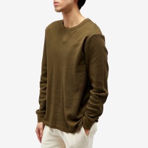 Sunspel Long Sleeve Waffle T-Shirt