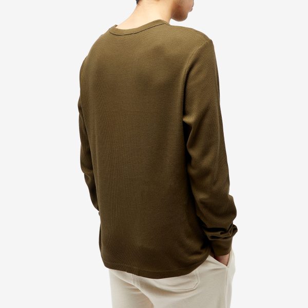 Sunspel Long Sleeve Waffle T-Shirt