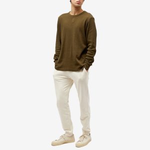 Sunspel Long Sleeve Waffle T-Shirt