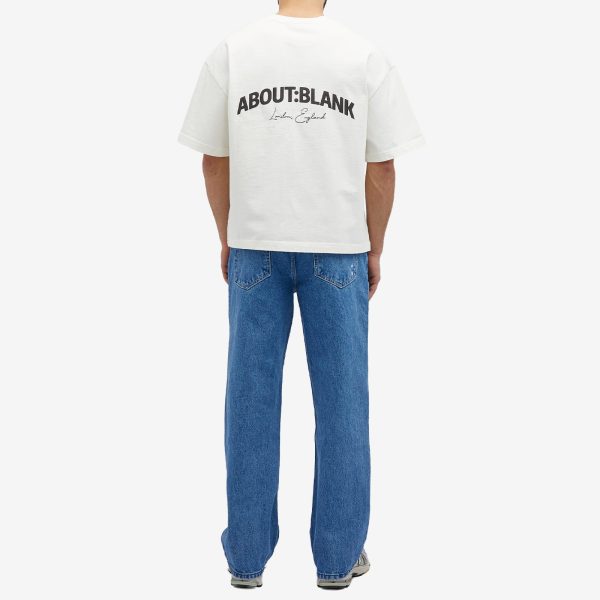 about:blank Arched Logo T-Shirt