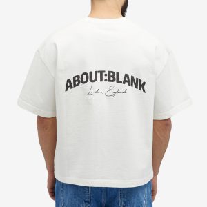 about:blank Arched Logo T-Shirt