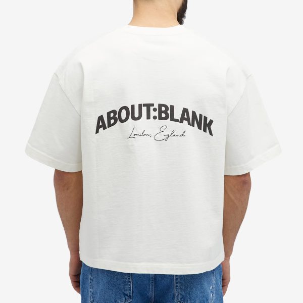 about:blank Arched Logo T-Shirt