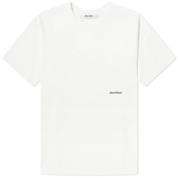 about:blank Box Logo T-Shirt