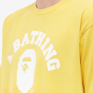 A Bathing Ape College Gradation Dyed T-Shirt