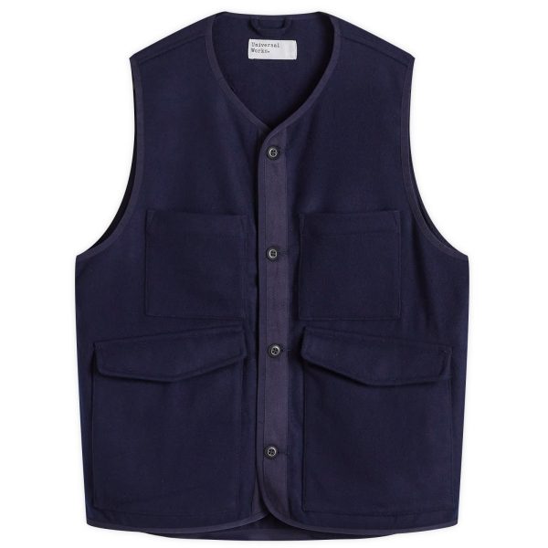 Universal Works Melton Wool 4 Pocket Gilet