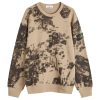 Stone Island Earth Mapping Camo Crew Neck Sweatshirt