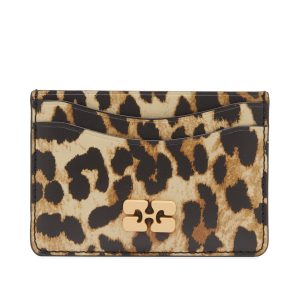 GANNI Leopard Bou Card Holder