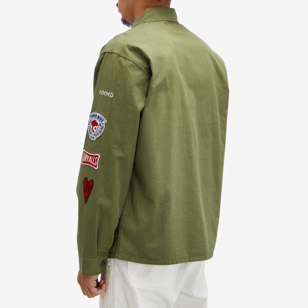 Human Made patched military shirt