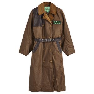 Barbour x Ganni Wax Trench Coat