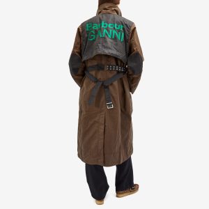 Barbour x Ganni Wax Trench Coat