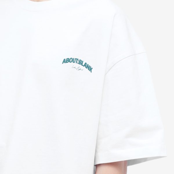 about:blank Arched Logo T-Shirt