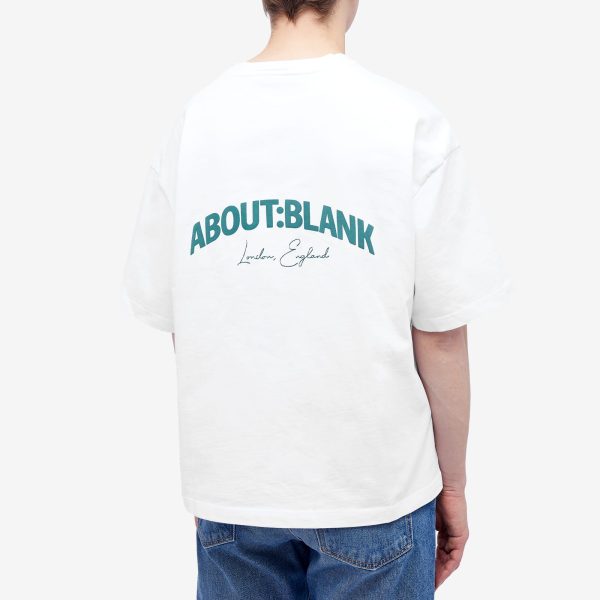 about:blank Arched Logo T-Shirt