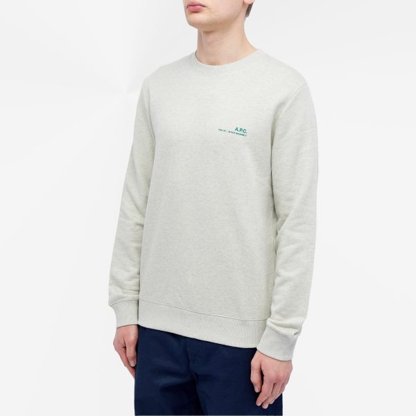 A.P.C. Overdyed Item Logo Crew Sweater