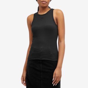 Ganni Soft Cotton Rib Tank Top