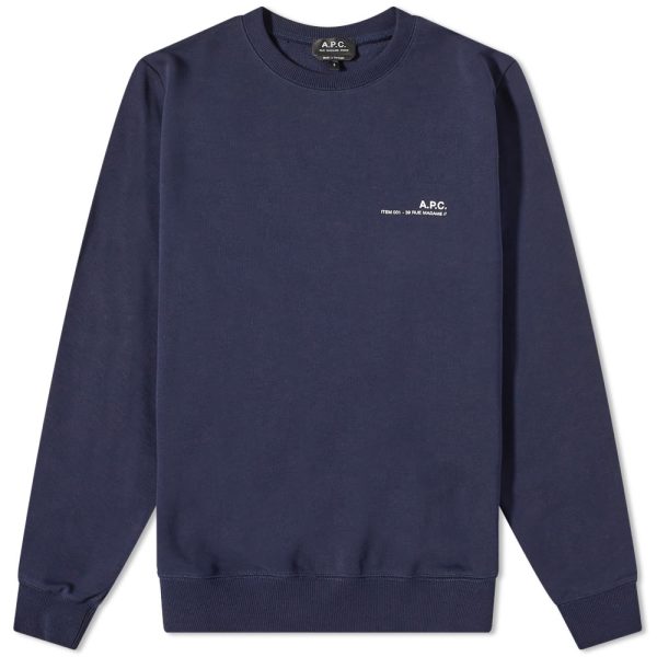 A.P.C. Item Logo Crew Sweat