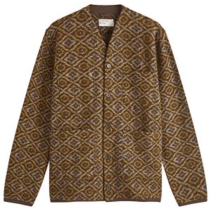 Universal Works Geometric Fleece Cardigan