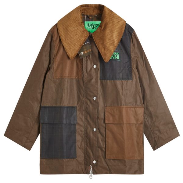 Barbour x Ganni Wax Duffle Coat