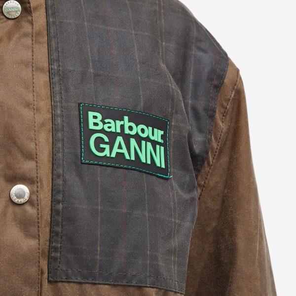 Barbour x Ganni Wax Duffle Coat