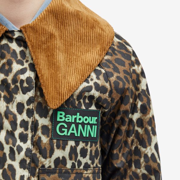 Barbour x Ganni Printed Wax Anorak