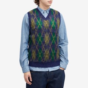 Beams Plus Mohair Argyle Vest