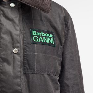 Barbour x Ganni Wax Duffle Coat