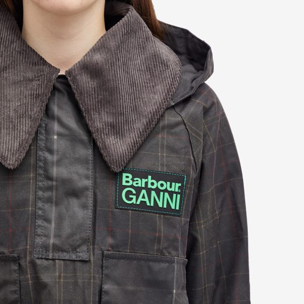 Barbour x Ganni Wax Anorak