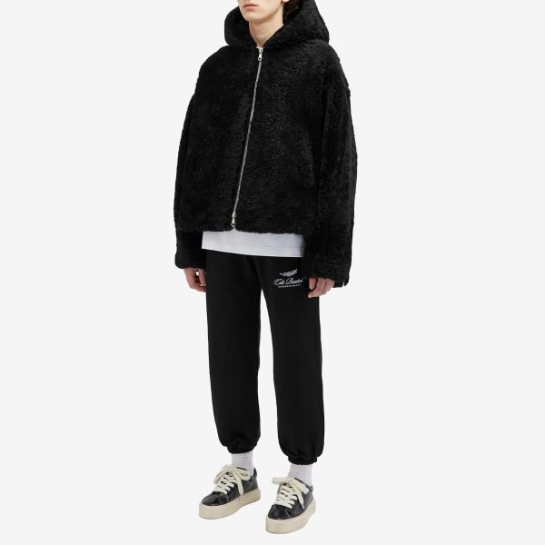 Cole Buxton Shearling Zip Hoodie