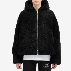 Cole Buxton Shearling Zip Hoodie