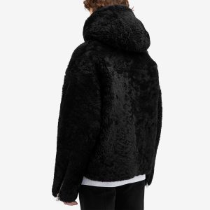 Cole Buxton Shearling Zip Hoodie