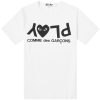 Comme des Garcons Play Inverted Text Logo T-Shirt