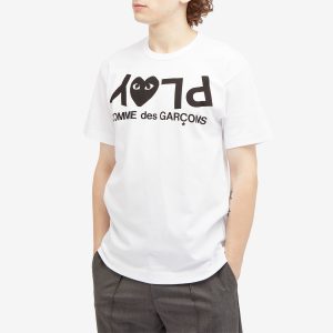 Comme des Garcons Play Inverted Text Logo T-Shirt