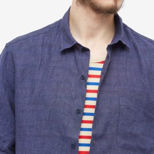 Sunspel Linen Short Sleeve Shirt