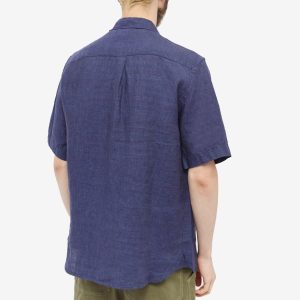 Sunspel Linen Short Sleeve Shirt