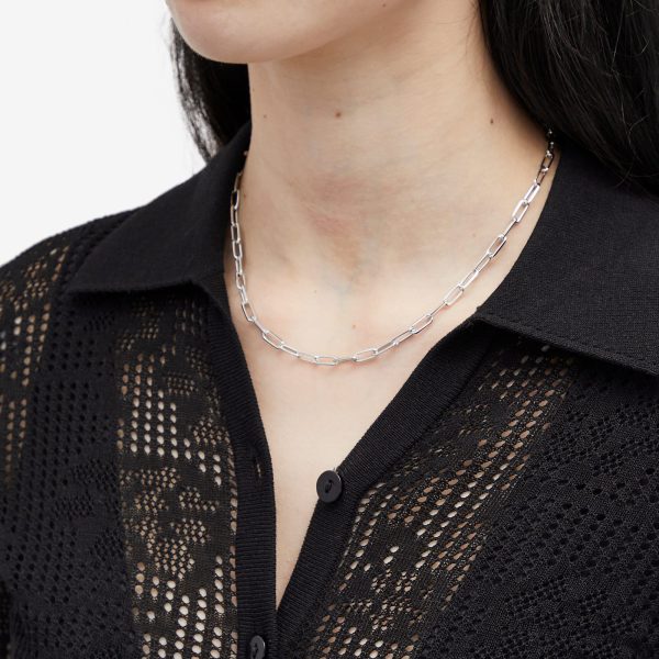 Missoma Classic Mini Short Paperclip Chain Necklace