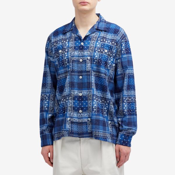 Beams Plus Open Collar Print Shirt