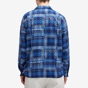 Beams Plus Open Collar Print Shirt