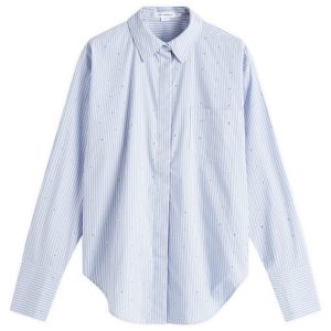 Good American Rhinestone Poplin Good Shirt