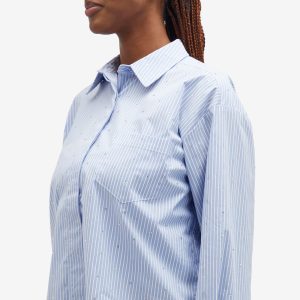 Good American Rhinestone Poplin Good Shirt