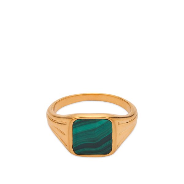 Missoma x Lucy Williams Malachite Signet Ring