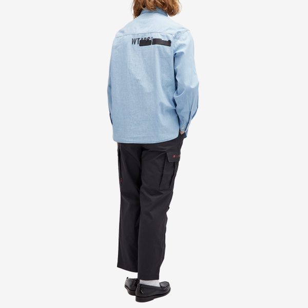 WTAPS 11 Back Print Chambray Shirt