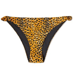 GANNI Recycled Leopard Bikini Bottoms