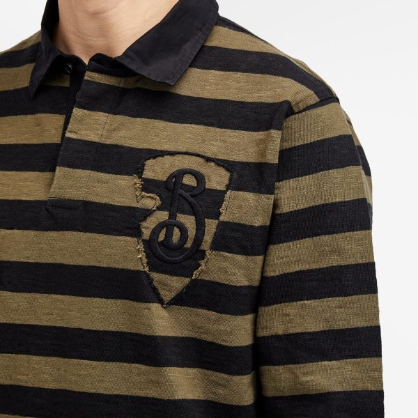 Burberry Shield Logo Stripe Polo