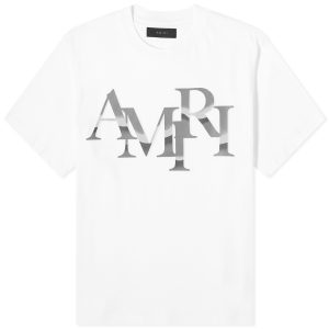 AMIRI Chrome Staggered Logo T-Shirt