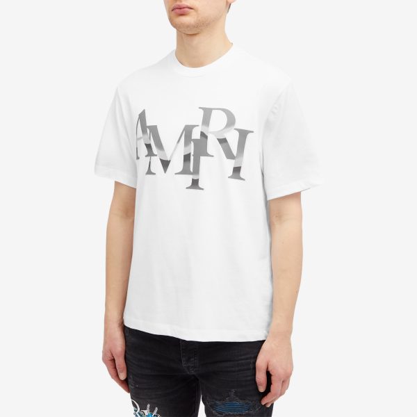 AMIRI Chrome Staggered Logo T-Shirt