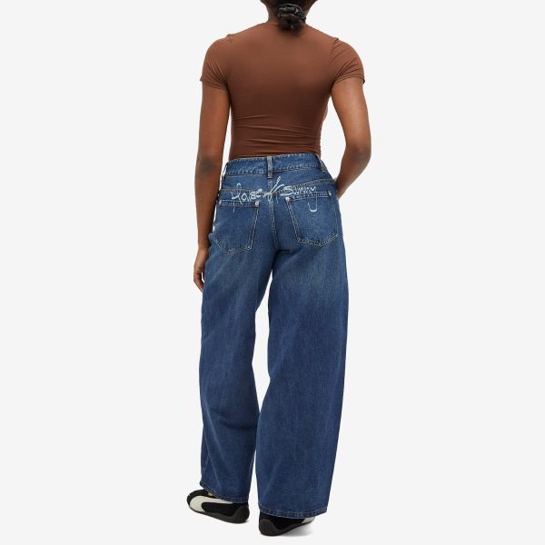 House Of Sunny Wide Leg Denim Jeans